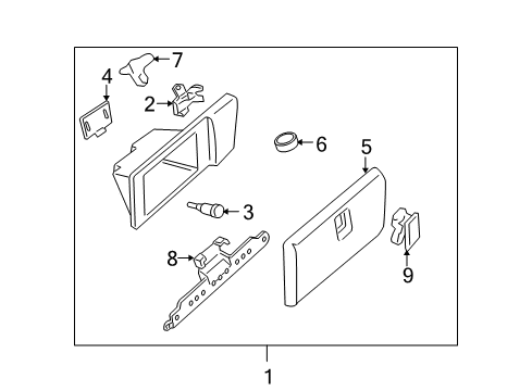 2005 Saturn Relay Glove Box Diagram