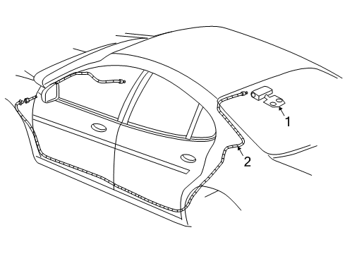 2005 Buick LaCrosse Antenna & Radio Diagram