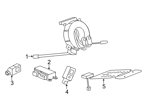 2014 Buick LaCrosse Air Bag Components Diagram