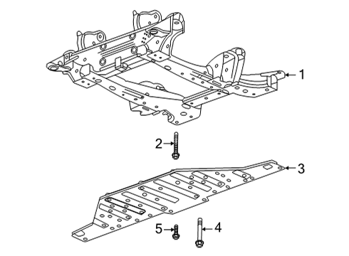 2023 GMC Hummer EV Pickup Suspension Mounting - Front Diagram