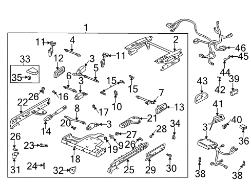 2002 Buick LeSabre Stud Nut Diagram for 11609746