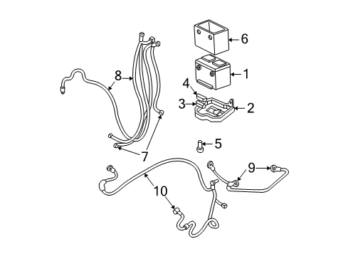 2004 Chevy S10 Battery, Battery Cables Diagram