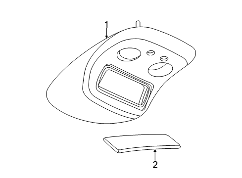 2007 Chevy Silverado 2500 HD Overhead Console Diagram