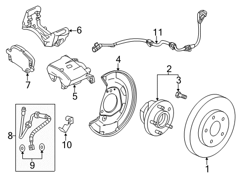 2016 Cadillac ELR Anti-Lock Brakes Diagram