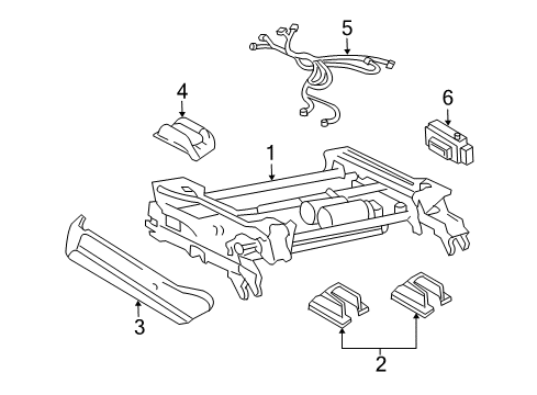 2005 Chevy Impala Tracks & Components Diagram