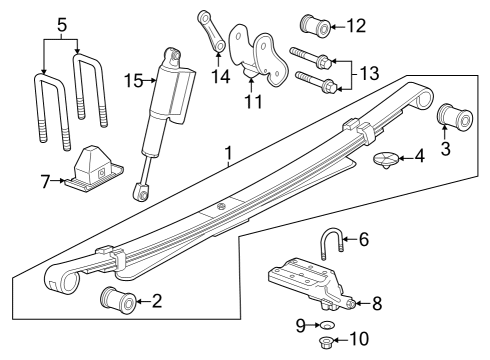 2023 GMC Canyon Rear Suspension Diagram