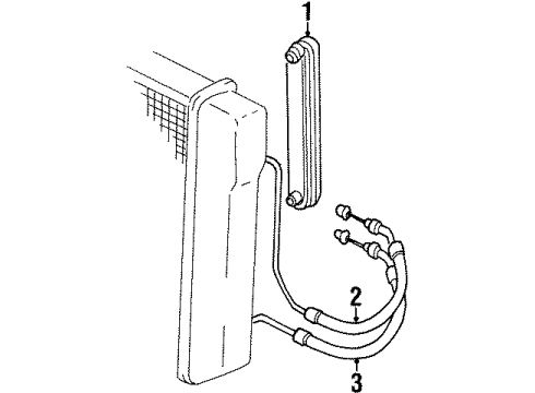 1994 Pontiac Grand Am Cooler Line, Lower Diagram for 22645907