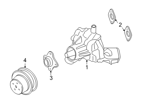 2004 Oldsmobile Bravada Water Pump Diagram