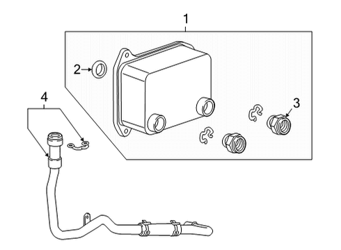 2022 Cadillac CT5 Oil Cooler Diagram