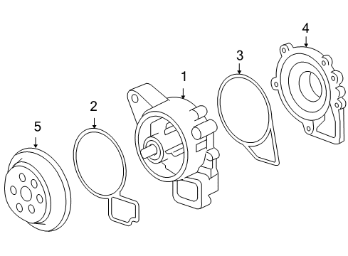 2008 Pontiac G6 Cooling System, Radiator, Water Pump, Cooling Fan Diagram 1 - Thumbnail