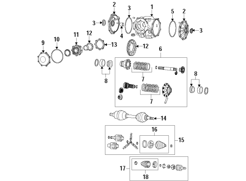 2017 Chevy Corvette Rear Axle, Axle Shafts & Joints, Differential, Drive Axles, Propeller Shaft Diagram