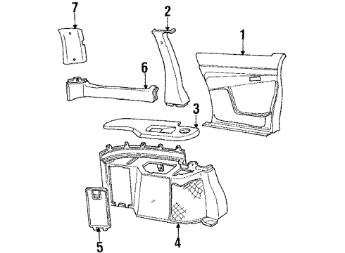 1995 Oldsmobile Silhouette Speaker Diagram for 16172901