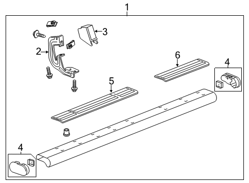 2007 Chevy Silverado 2500 HD Running Board Diagram 3 - Thumbnail
