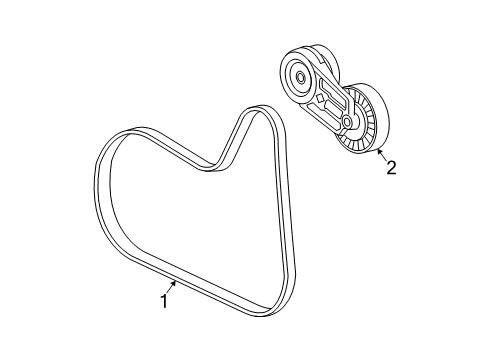 2012 Chevy Malibu Belts & Pulleys Diagram