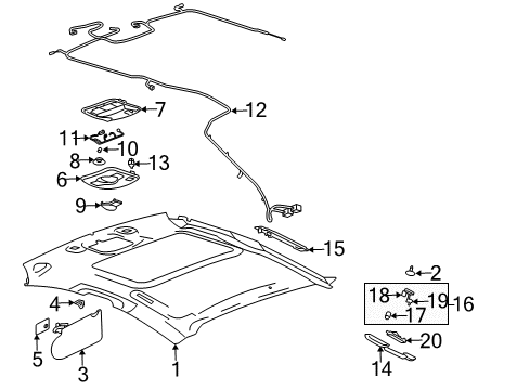 2007 Pontiac Grand Prix Rear Door Diagram