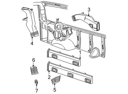 2017 Chevy Express 2500 Ducts Diagram