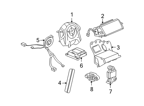 2008 Chevy Corvette Air Bag Components Diagram