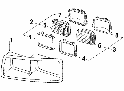 1987 Buick Skylark Headlamps Diagram