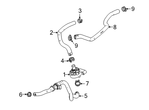 2020 Buick Regal TourX Heater Hose Diagram