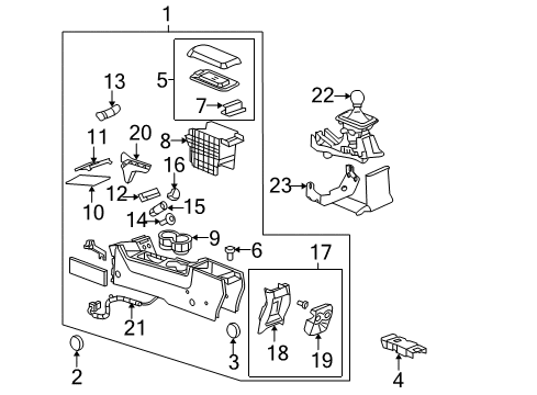 2006 Pontiac G6 Console Diagram