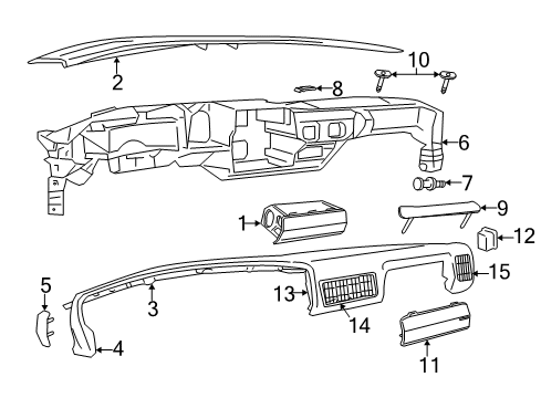 1999 Chevy Express 3500 Instrument Panel Diagram