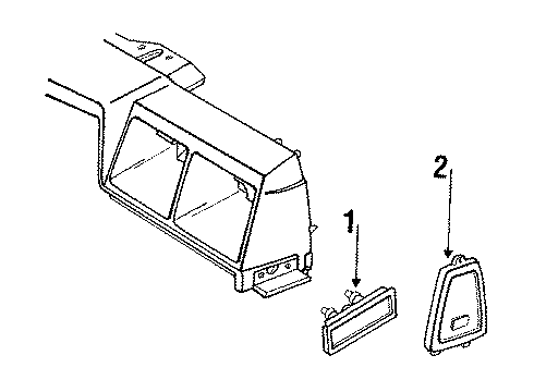 1987 Buick LeSabre Side Marker Lamps Diagram