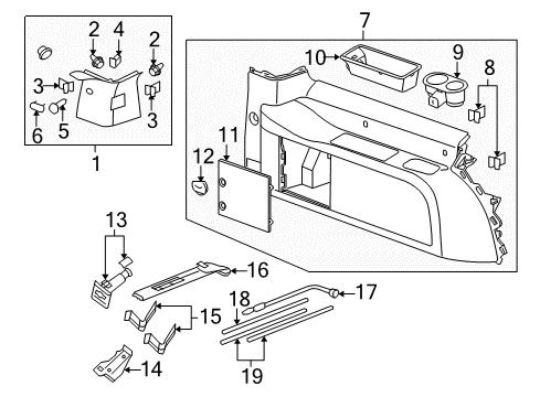 2014 Chevy Suburban 1500 Handle Diagram for 22925284