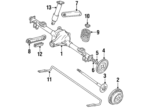 1995 Chevy Caprice Mounting Bracket Diagram for 10280926