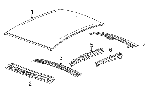 2017 Chevy Sonic Roof & Components Diagram