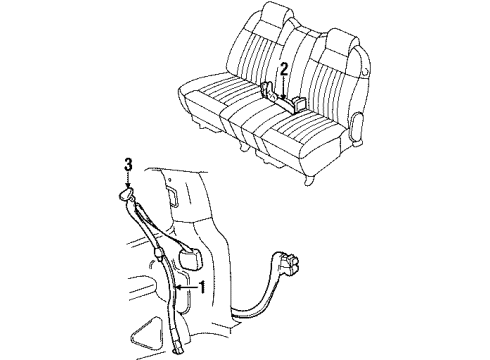 2000 Oldsmobile Silhouette Seat Belt Diagram