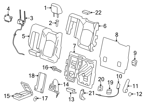 2012 Buick Enclave Second Row Seats Diagram