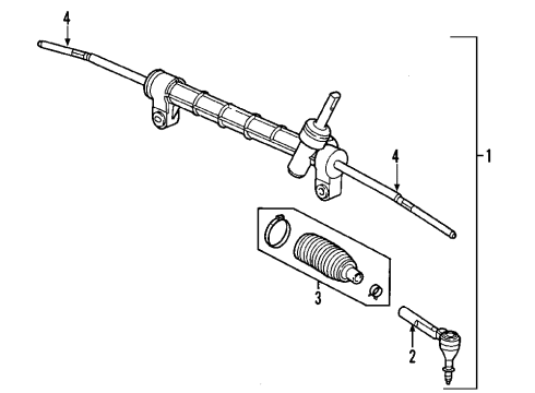 2009 Chevy Equinox P/S Pump & Hoses, Steering Gear & Linkage Diagram