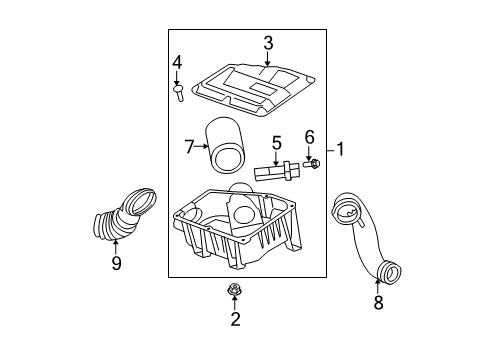 2010 Chevy HHR Air Intake Diagram