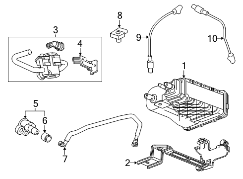2023 Chevy Silverado 1500 Emission Components Diagram