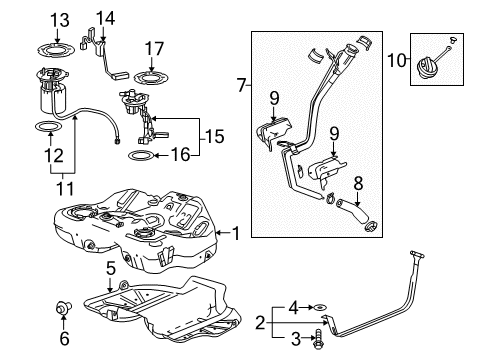 2012 Buick LaCrosse Fuel Supply Diagram