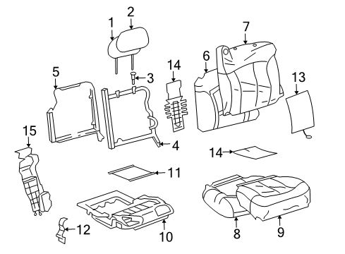 2004 Chevy Trailblazer Front Seat Components Diagram