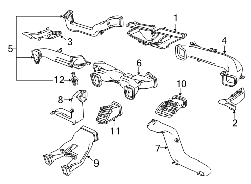 2017 Chevy SS Ducts Diagram