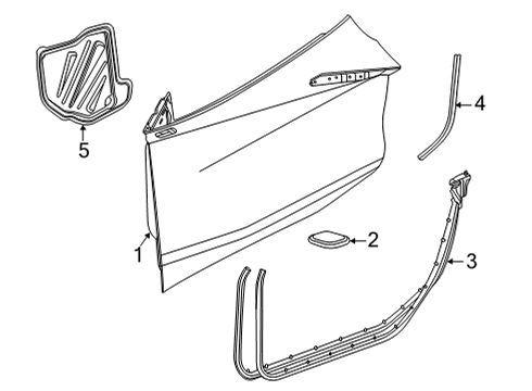 2020 Chevy Corvette Lock, Black Diagram for 84915056