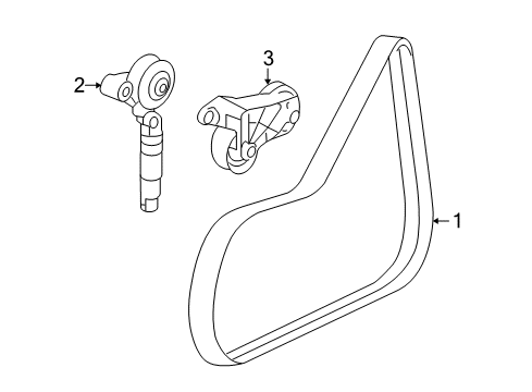 2006 Saturn Ion Belts & Pulleys Diagram