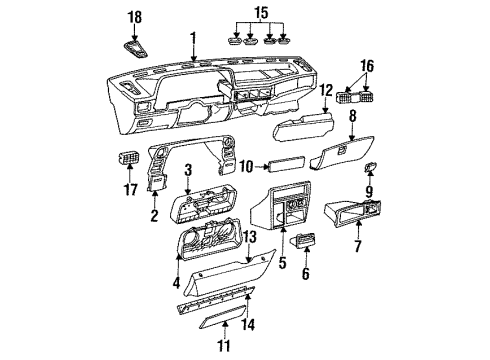 1989 Pontiac LeMans Switch Diagram for 90245229