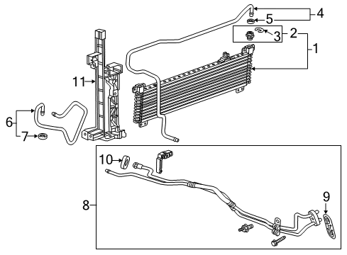 2015 Cadillac ATS Trans Oil Cooler Diagram