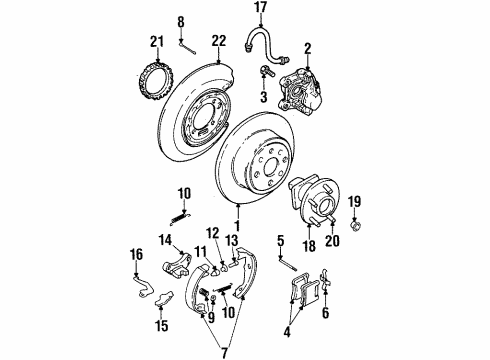 2000 Cadillac Catera Anti-Lock Brakes Diagram