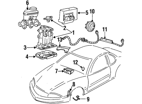 1994 Oldsmobile Achieva Anti-Lock Brakes Diagram