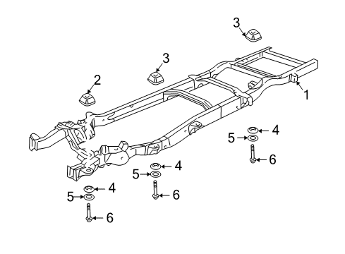 2017 Chevy Express 2500 Frame & Components Diagram