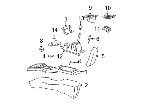 2001 Pontiac Sunfire Knob Diagram for 22680649