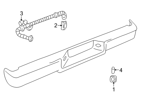 2000 Chevy C3500 License Lamps Diagram 1 - Thumbnail