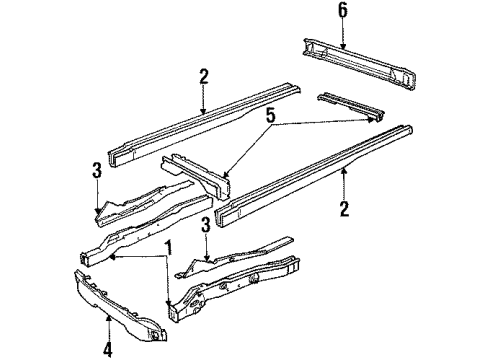 1996 Chevy P30 Frame & Components Diagram