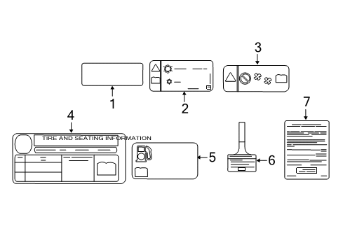 2017 Chevy Sonic Information Labels Diagram