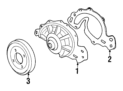 2002 Pontiac Grand Prix Cooling System, Radiator, Water Pump, Cooling Fan Diagram
