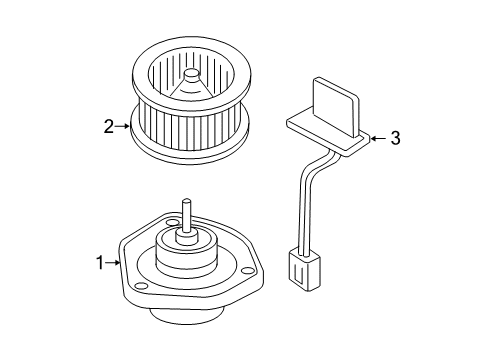 2010 Chevy HHR Blower Motor & Fan Diagram